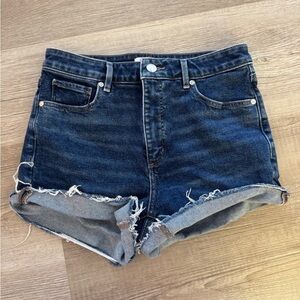 LOFT Dark Blue Jean Shorts